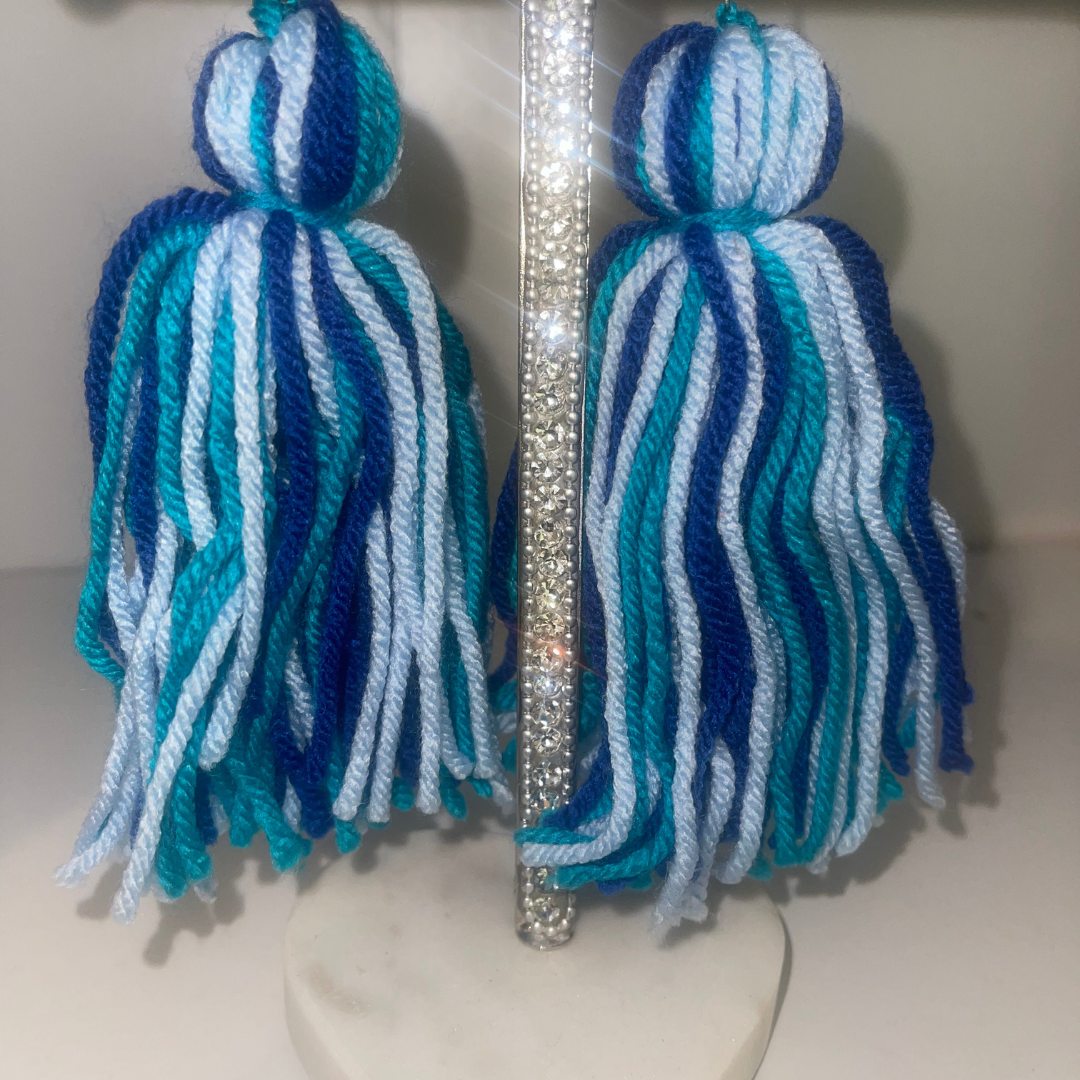 Shades Of Blue Tassels
