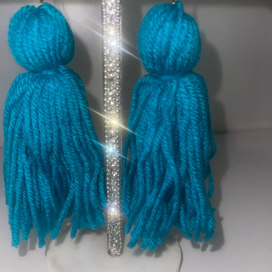 Teal Tassels